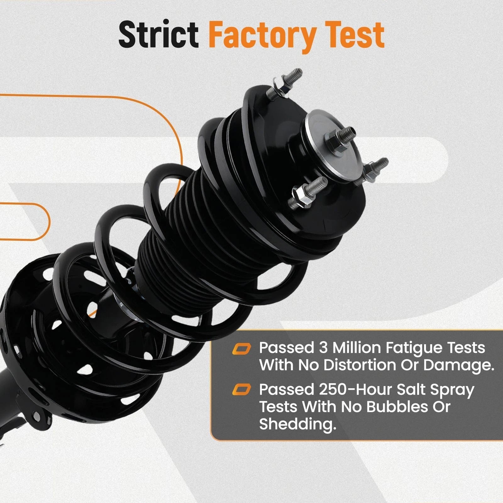 Front Struts w/ Coil Spring & Sway Bar Links for Honda Pilot (2009–2015)