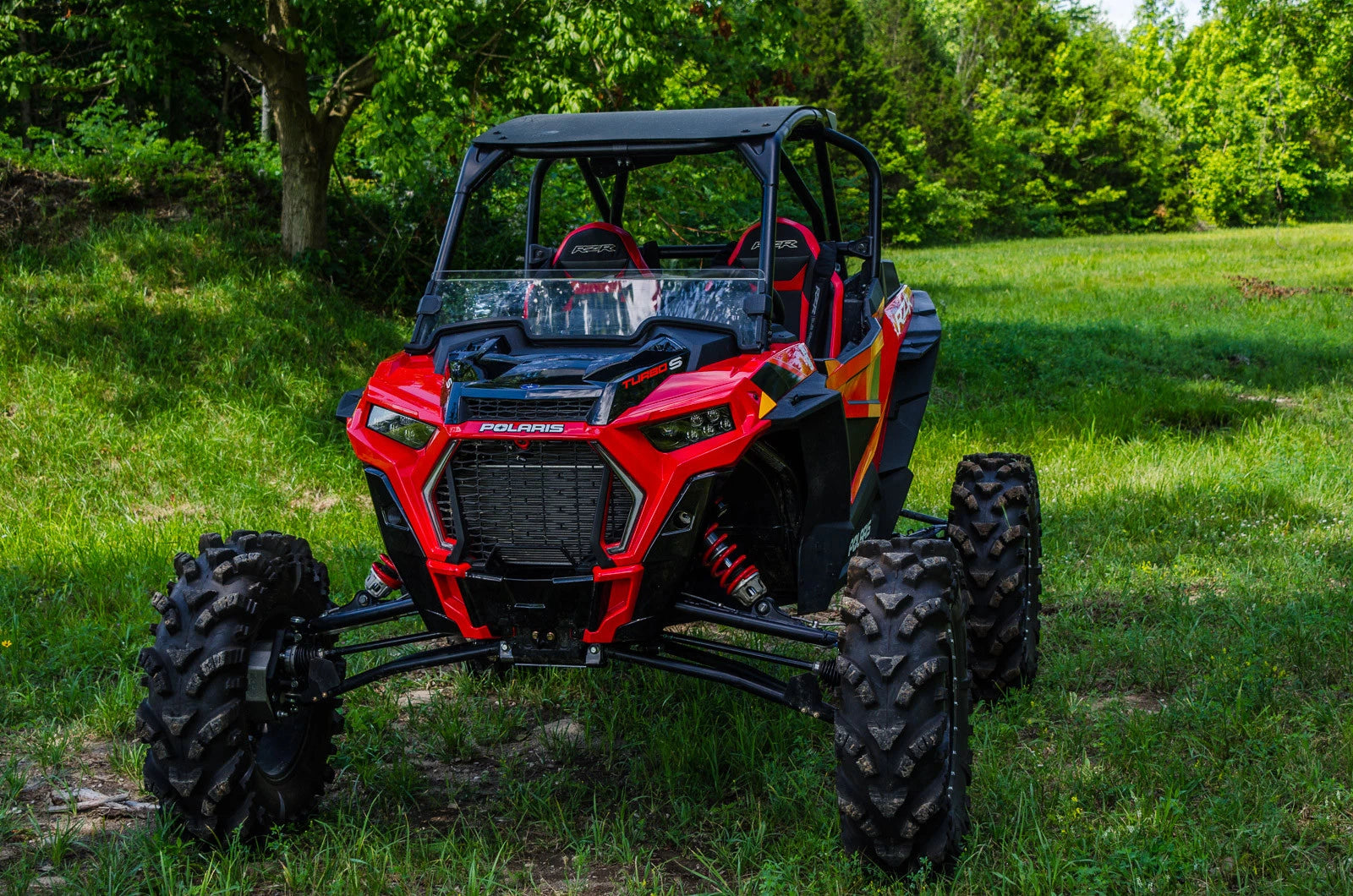 Half Windshield for Polaris RZR XP Turbo (2019–2021) - Clear Standard