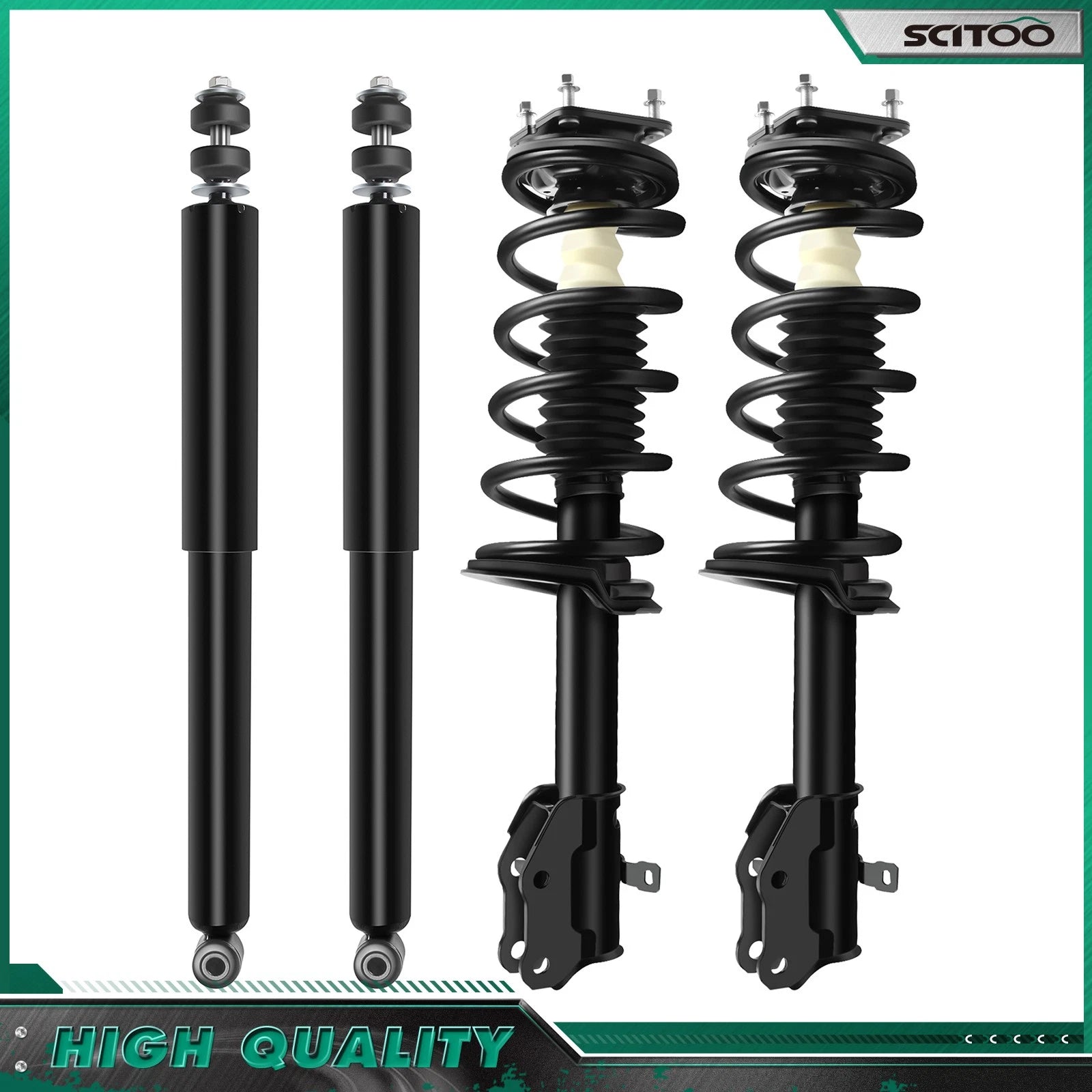 Set of 4 Front Struts & Rear Shocks for Mazda CX-7 (2007–2012)