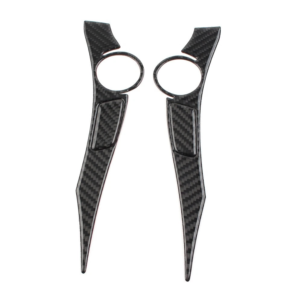 Set of 4 Carbon Fiber Steering Wheel Panel Cover Trim for Toyota Prius (2012–2015)
