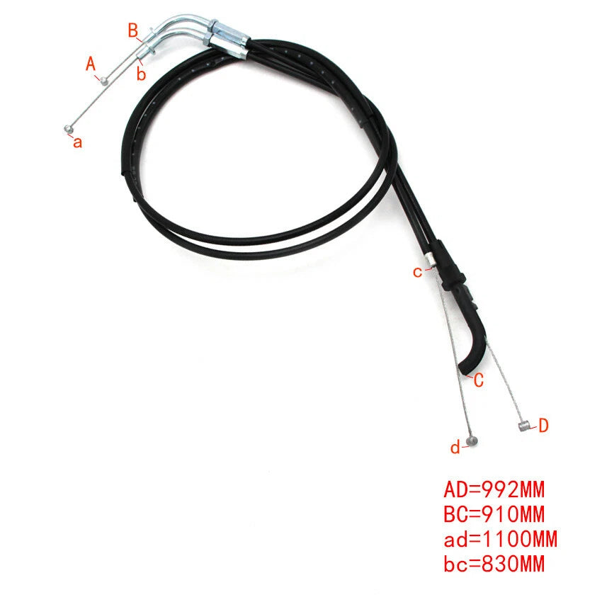 Throttle Cable for Kawasaki ZZR400 ZX400 ZZR600 ZX600 (1990–2006)