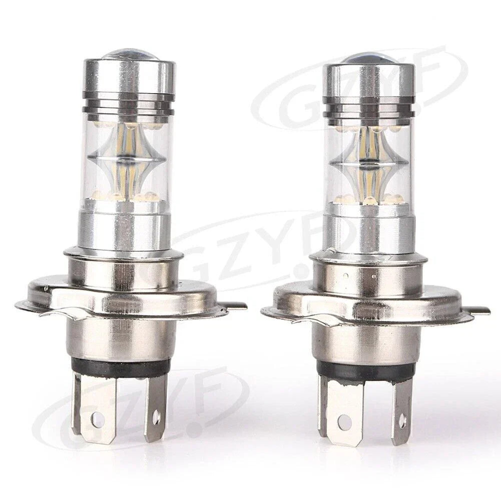 1800LM 6000K H4 100W White LED Fog Daytime Light Bulbs for Car