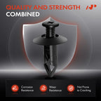 50Pcs 8mm Nylon Bumper Clip Retainers for Nissan