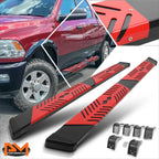 Set of 2 Black Running Boards for Dodge Ram 1500-3500 Quad Cab (2009–2024)