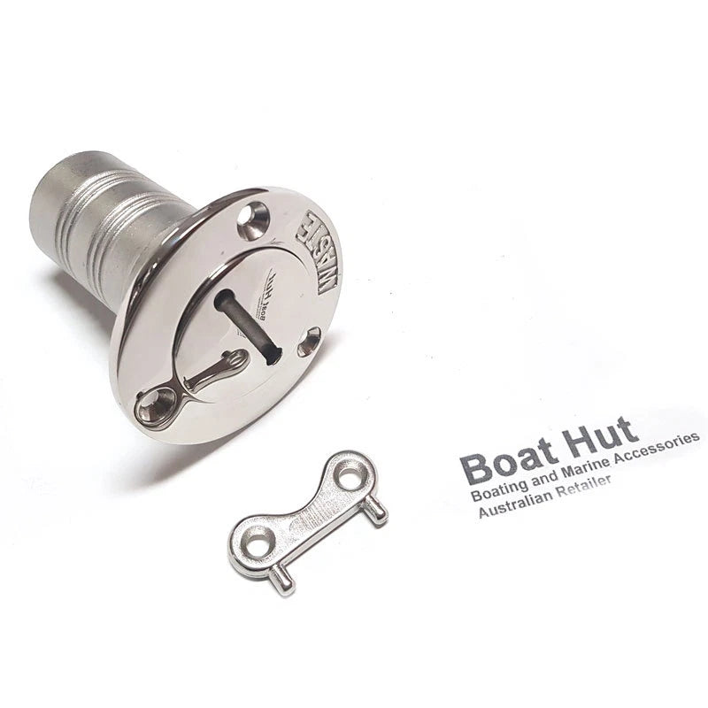 316 Stainless Steel 38mm Waste Deck Filler & Key for Boat