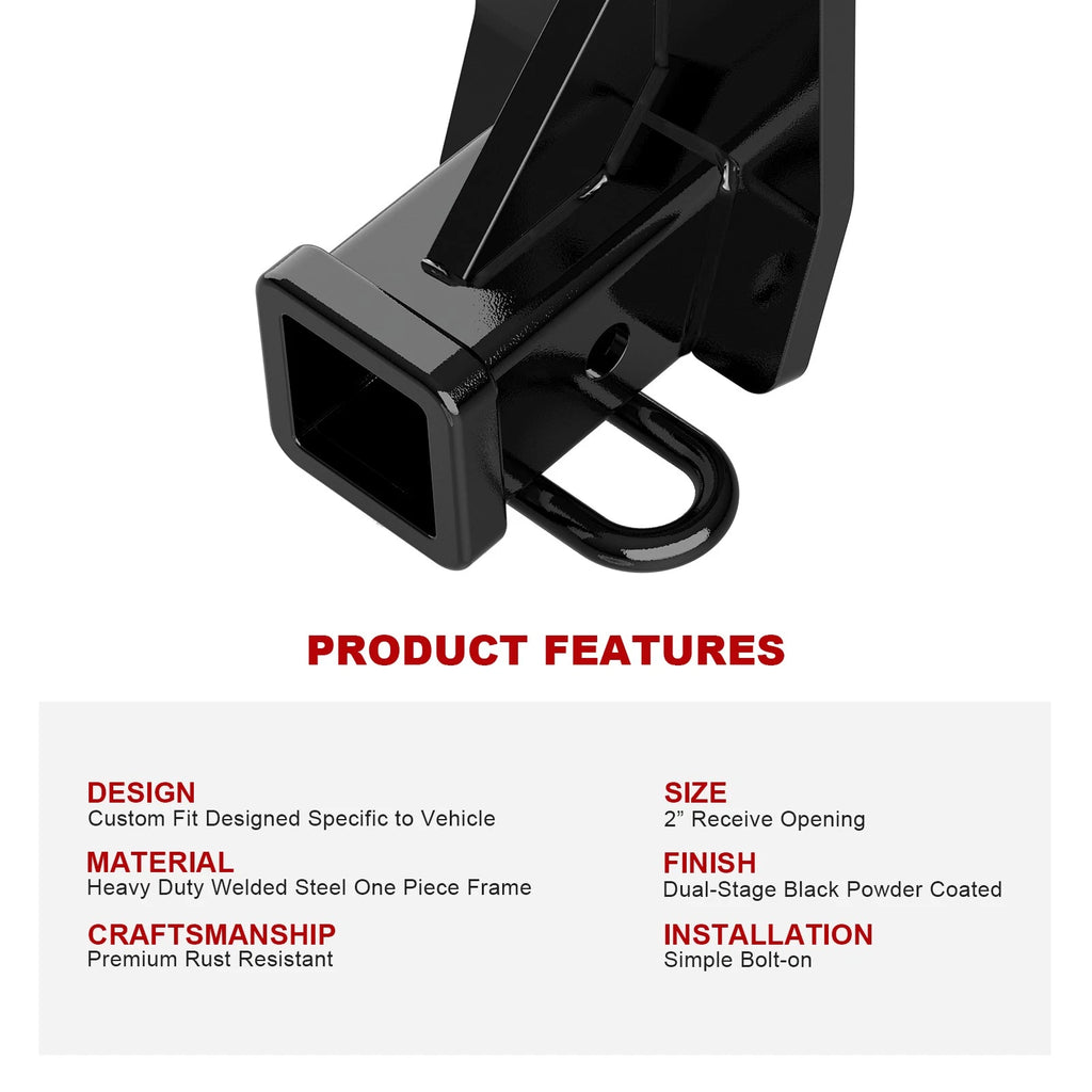 2 Inch Trailer Hitch Receiver for Mitsubishi Montero (1992-2000)