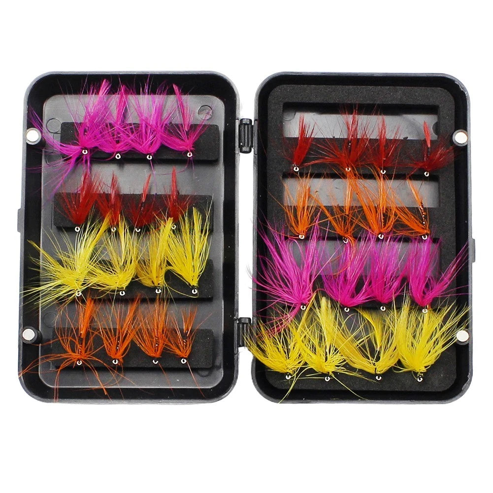 Set of 3224 Premium Fly Fishing Flies for Bass Trout Salmon