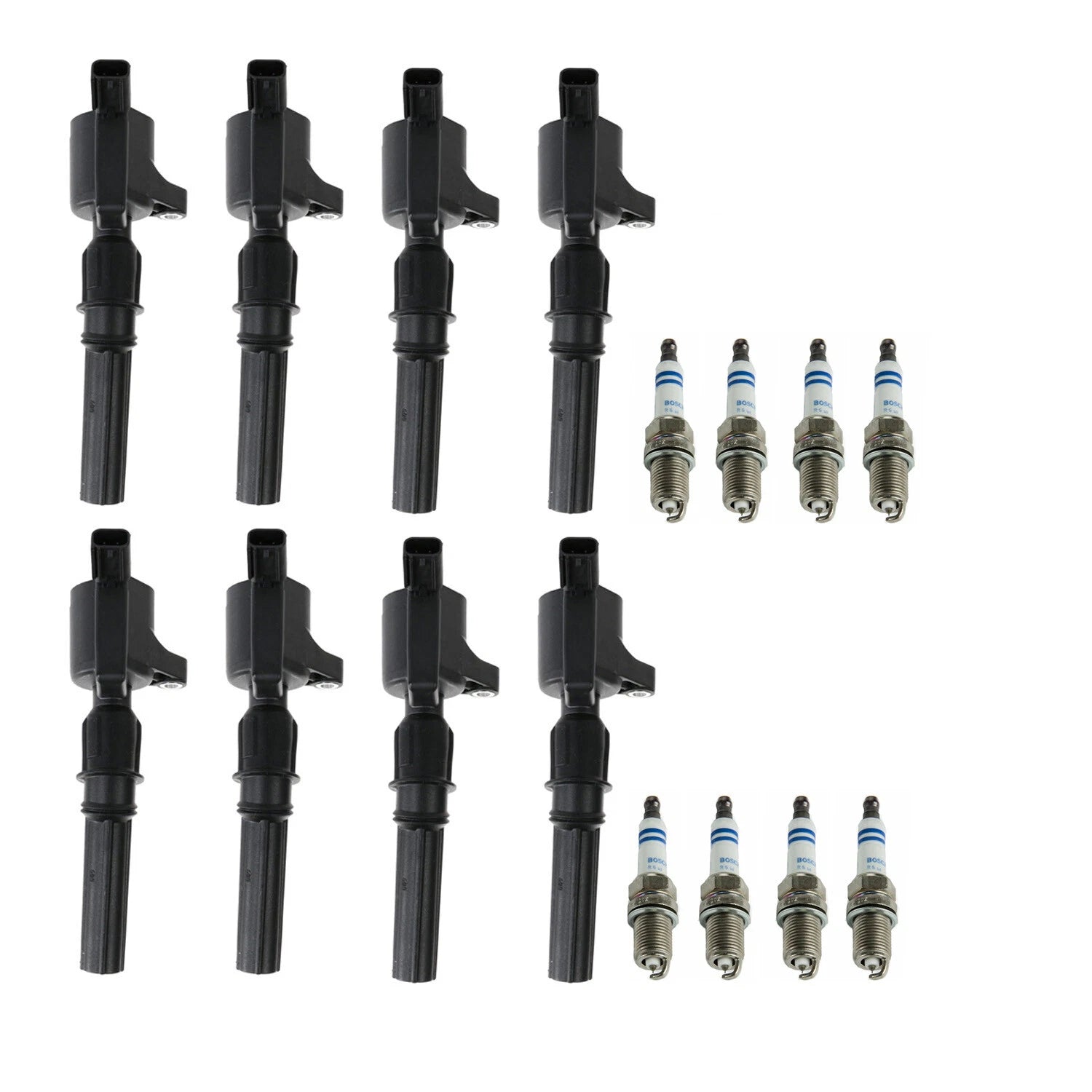 Set of 8 Ignition Coils & Platinum Spark Plugs for F-150 Crown Victoria