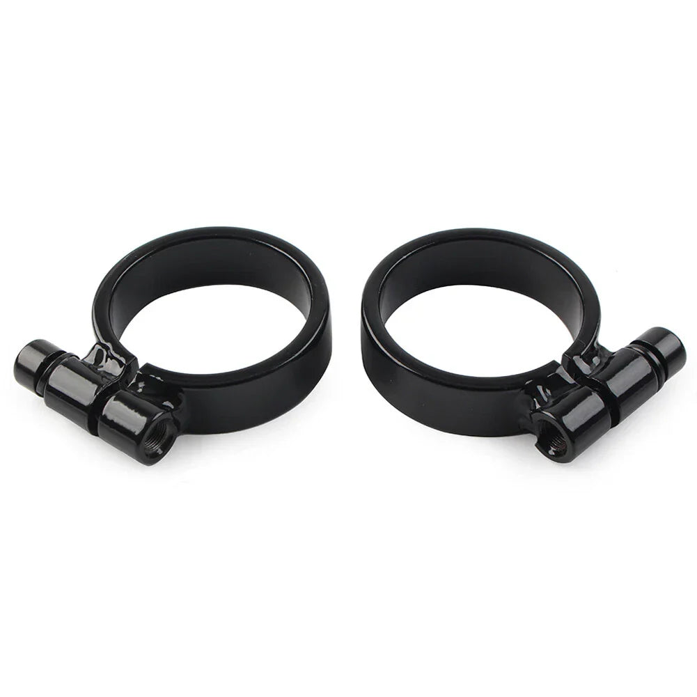 Black Exhaust Port Clamps for Harley XL Ironhead Sportster (1957-1985)