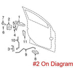 Front Right Door Lock Latch for Dodge Caliber, Compass (2007-2010)