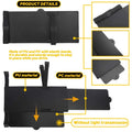 Set of 2 Car Sunshade Extend Visor Covers Anti Glare Universal J for