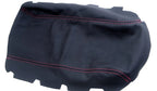 Leather Center Console Armrest Cover for Nissan 300ZX (1990–1996) Red Stitch