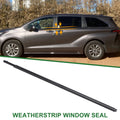 1pc Front Left Weatherstrip Window Seal No. 6821008020 for Toyota Sienna (2011–2022)