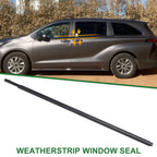 1pc Front Left Weatherstrip Window Seal No. 6821008020 for Toyota Sienna (2011–2022)