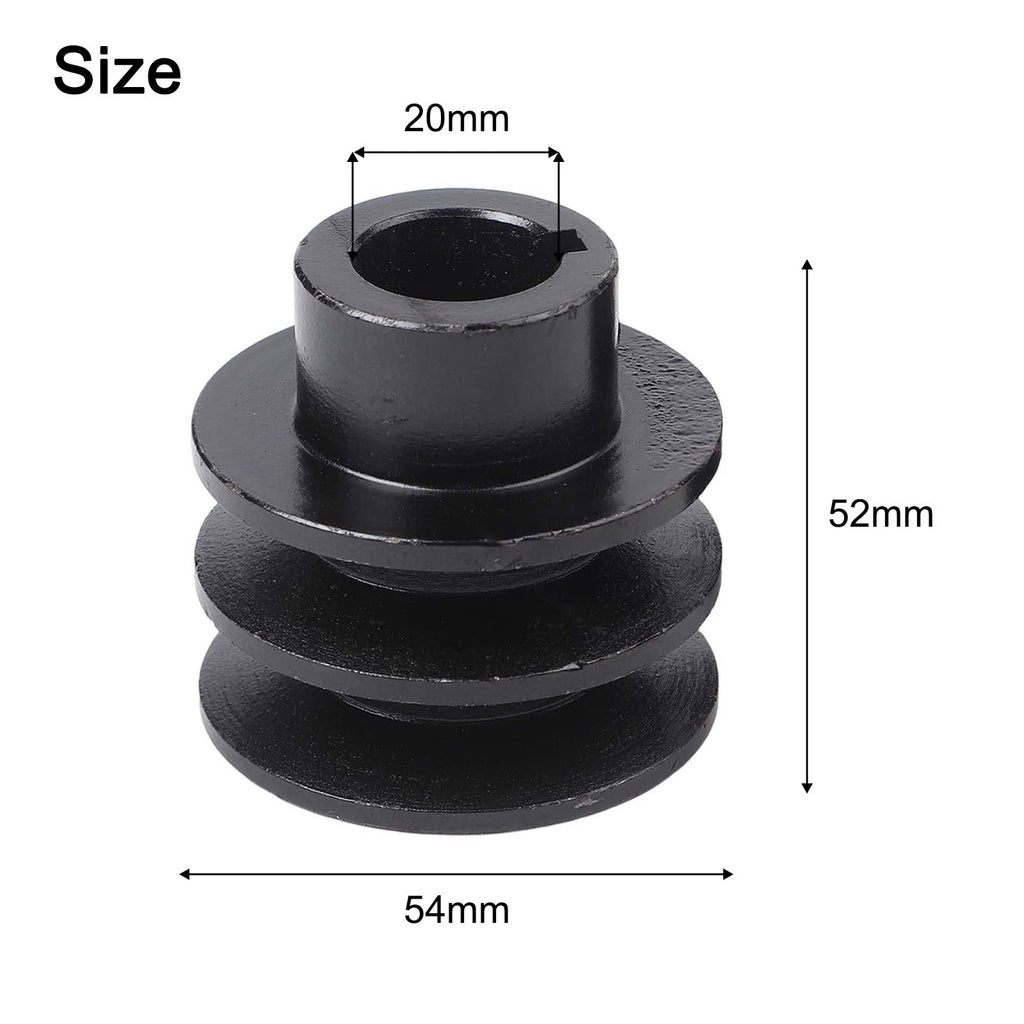 2pcs Iron V Belt Pulley for 168F 170F Engines
