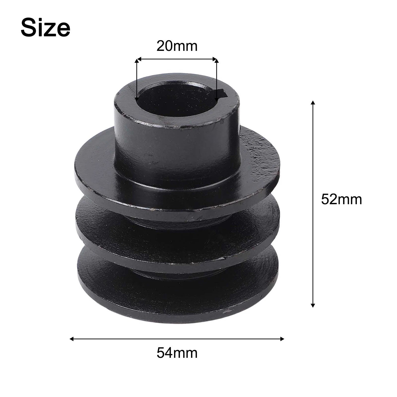2pcs Iron V Belt Pulley for 168F 170F Engines
