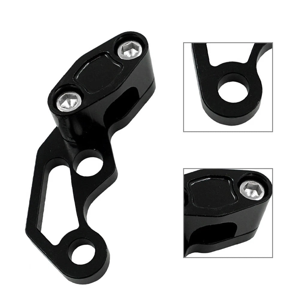 Brake Line Clamp Protector for Universal Fit Motor Bikes - Aluminum Black