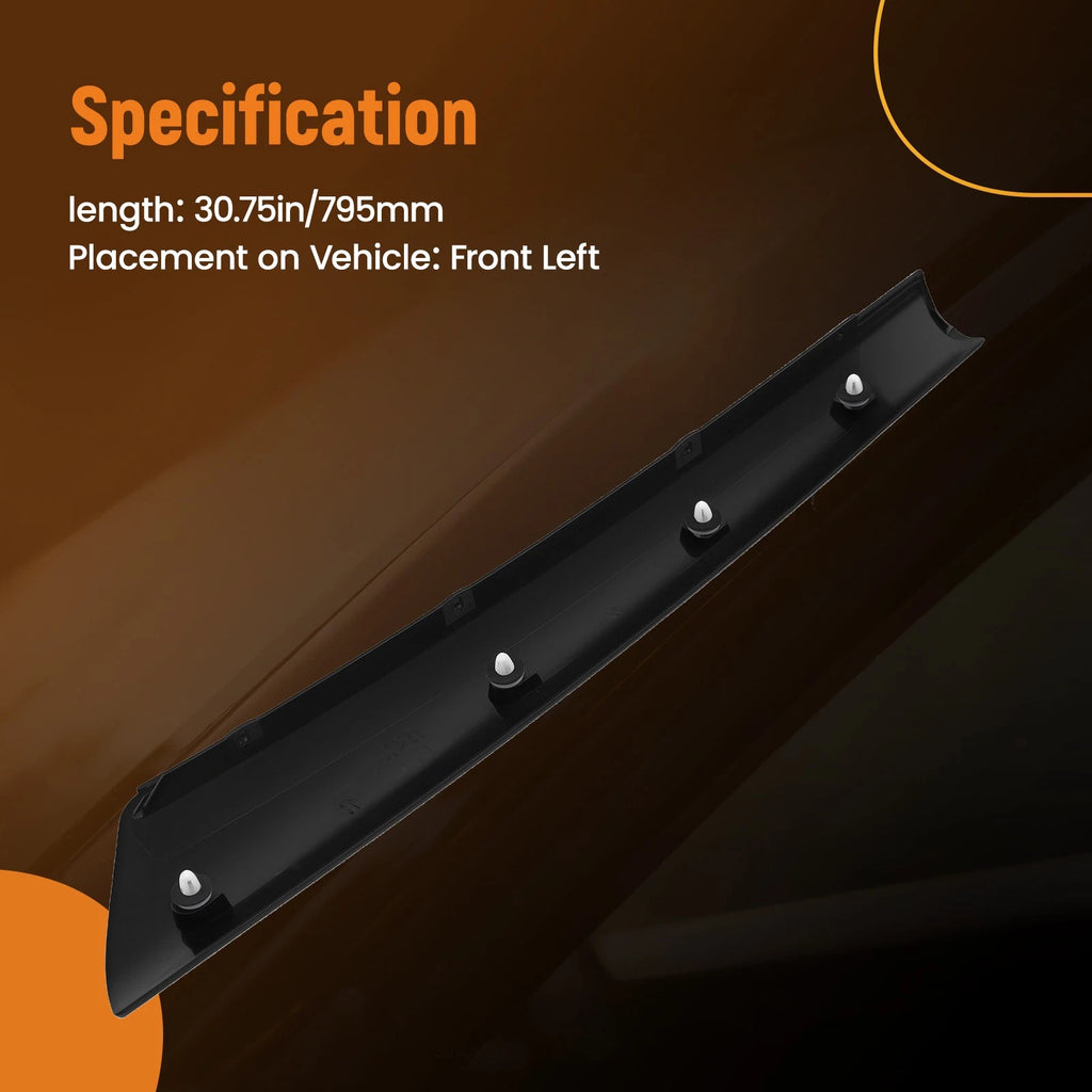 Left Windshield A-Pillar Moulding for Ford Flex (2009-2019) Black
