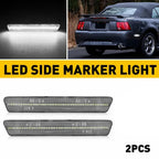 Clear Lens White LED Rear Side Marker Lights for Ford Mustang (1999–2004)