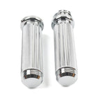 Chrome Handlebar Hand Grips for Harley Heritage Softail Dyna