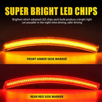 Set of 4 LED Side Marker Lights for Chevy Corvette C7 (2014–2019)