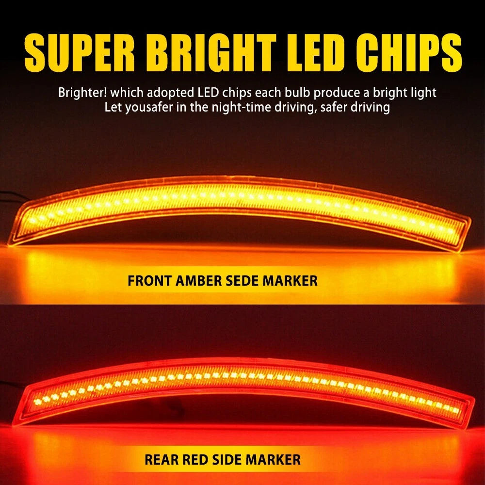 Set of 4 LED Side Marker Lights for Chevy Corvette C7 (2014–2019)
