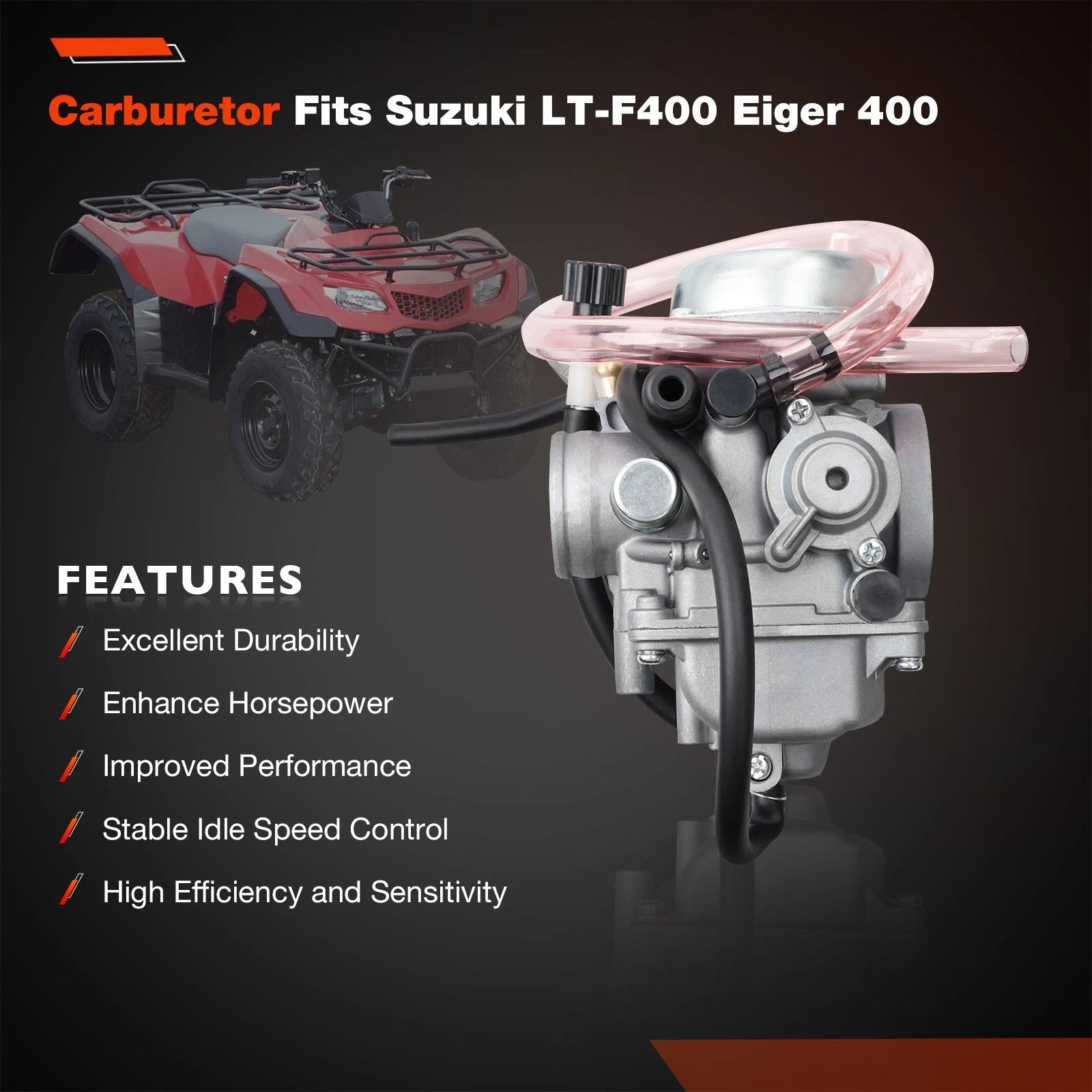 Carburetor for Suzuki Eiger 400 LTF400 (2002-2007) Manual Choke