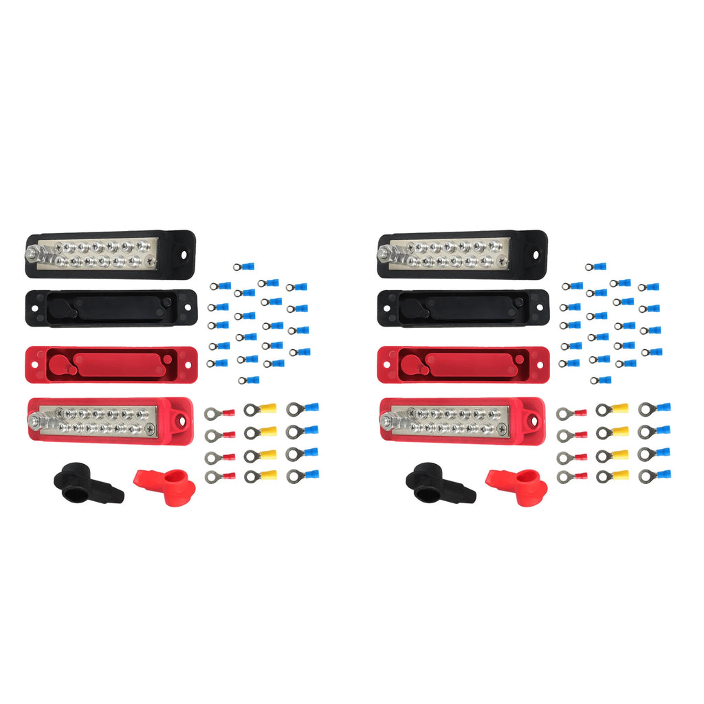 2X DC Bus Bar Power Distribution Block for Universal Applications (12V)