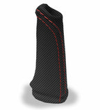 Carbon Fiber E Brake Boot Cover for BMW E60 (2004–2010) Red Stitch