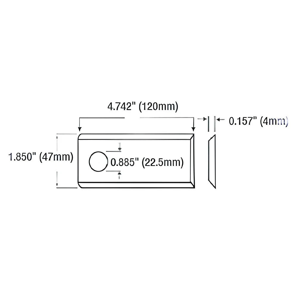 Right Hand Disc Mower Blade for Bush Hog