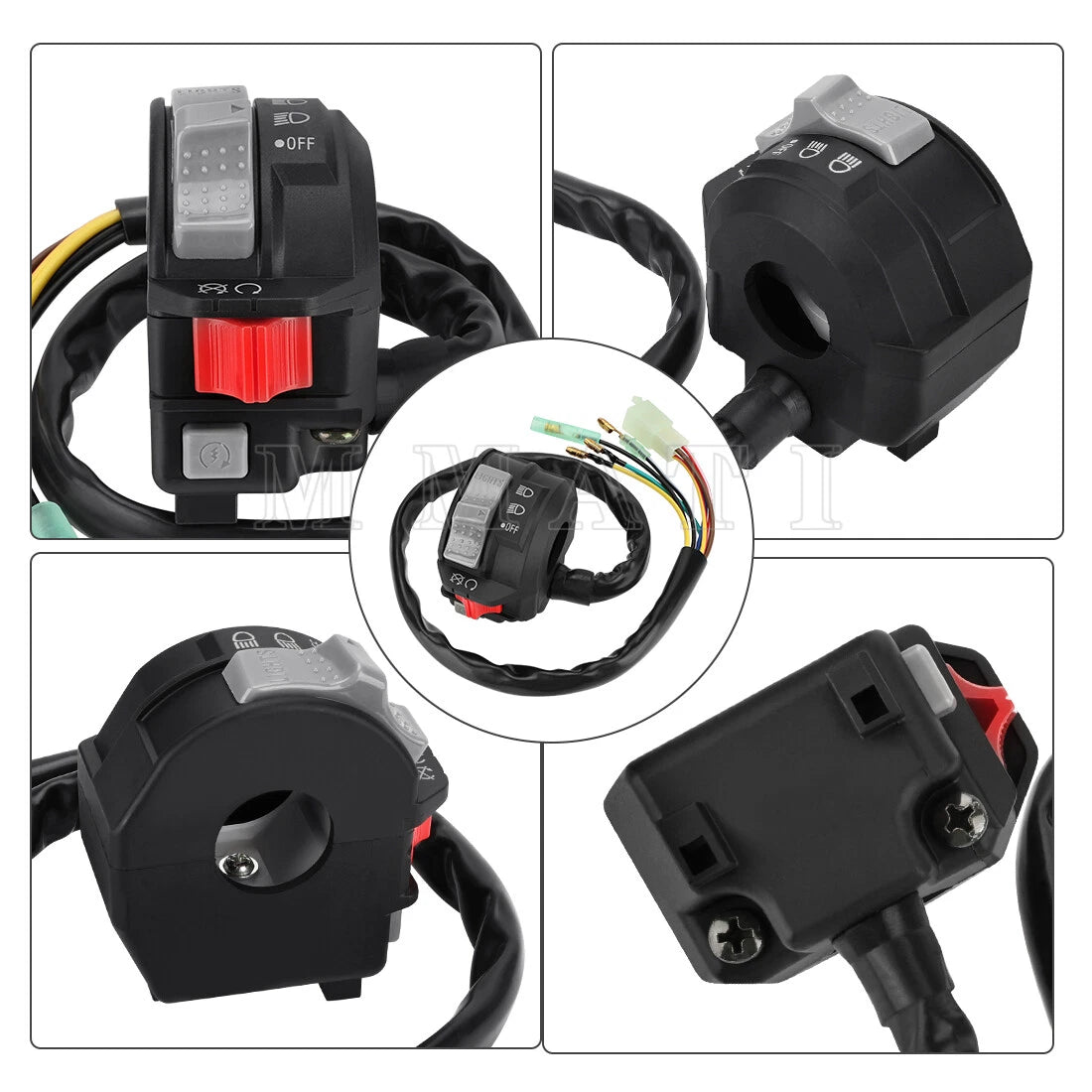 Left Handlebar Kill Switch for Yamaha YFB250 YFM250X Timberwolf 250 (1992–1998)
