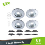 Front & Rear Drilled Rotors & Ceramic Brake Pads for Honda Accord (2018–2022)