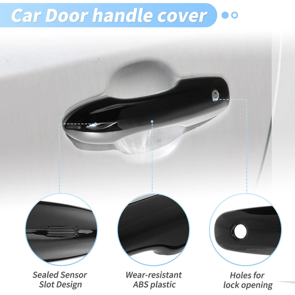 Door Handle Cover Protector for Toyota Camry Corolla (2019–2025) Glossy Black