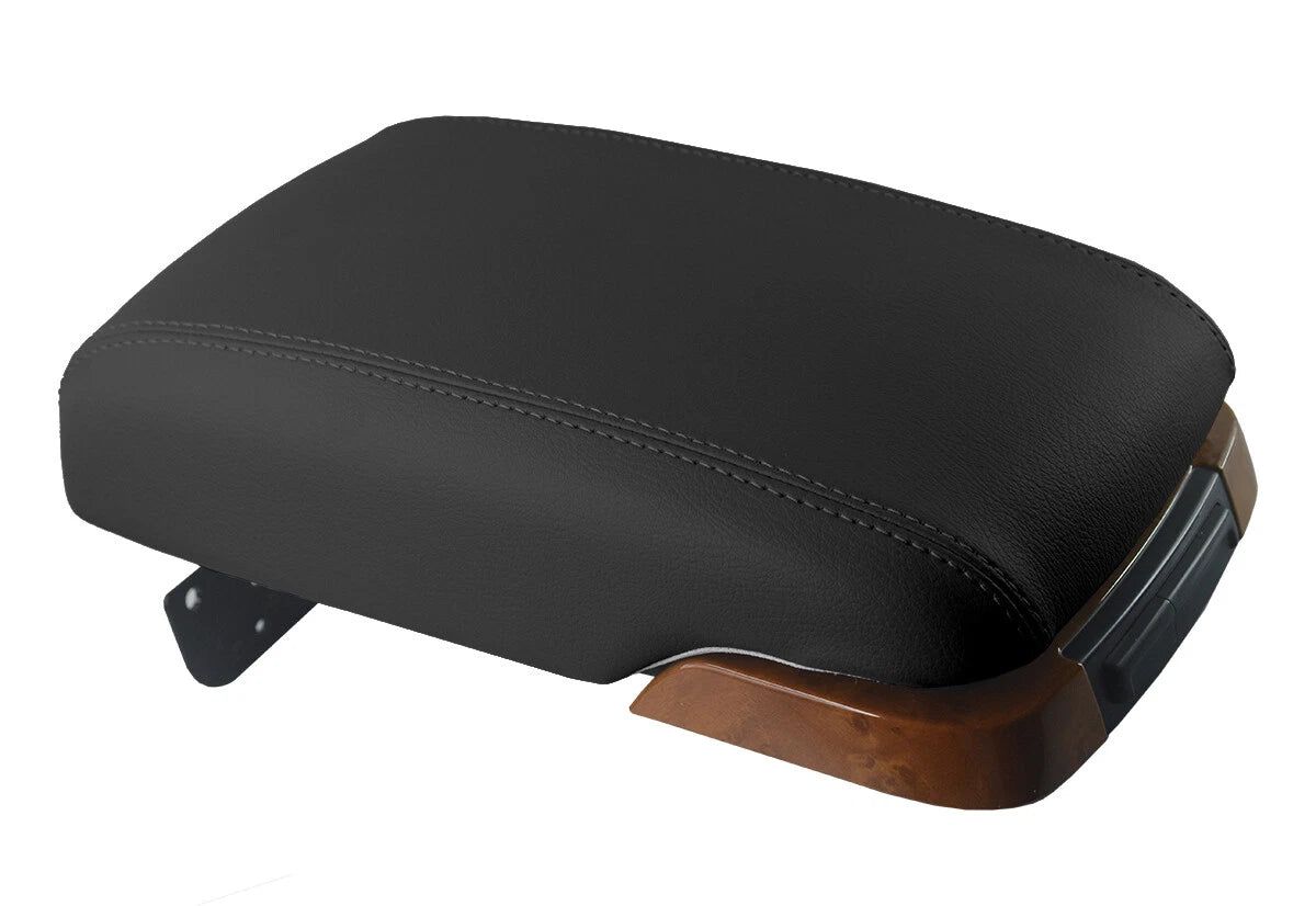 Leather Console Lid Pull Over Cover for Kia Amanti (2004–2006) Black