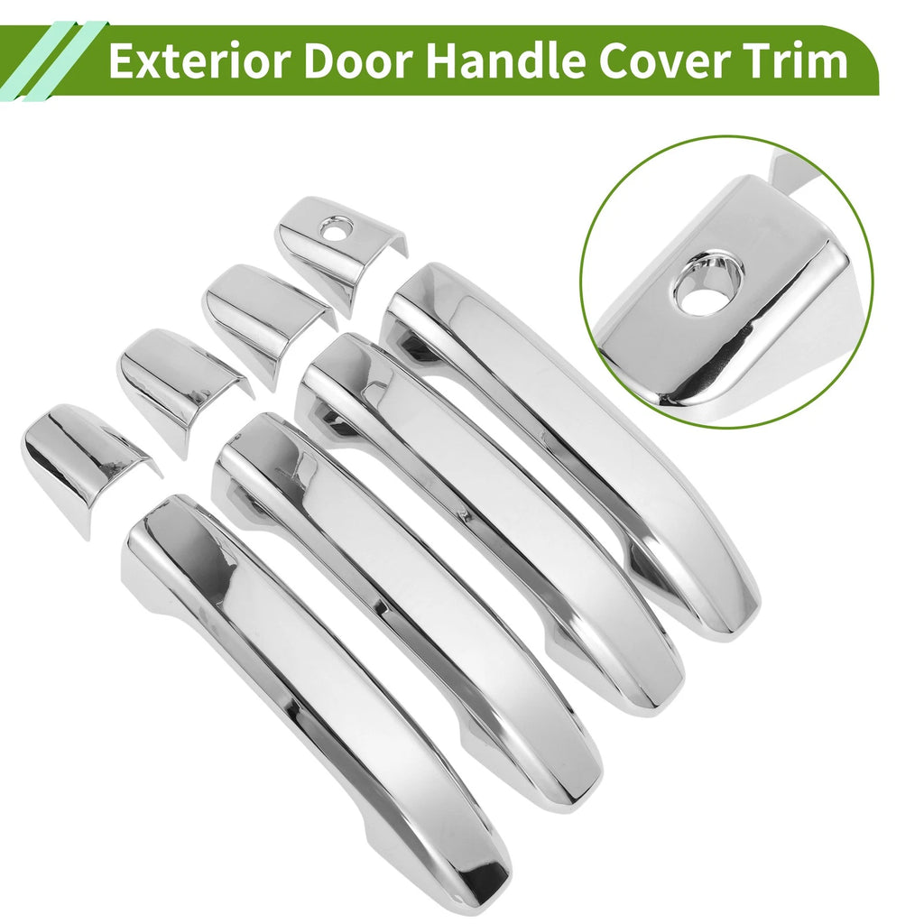 Set of 1 Exterior Door Handle Cover Trim for Chevy Silverado 1500 (2020–2022) ABS