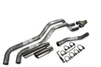 Dual Exhaust Y Pipe for Nissan Titan (2004–2006) 2.5" Side Exit Rolled Tip