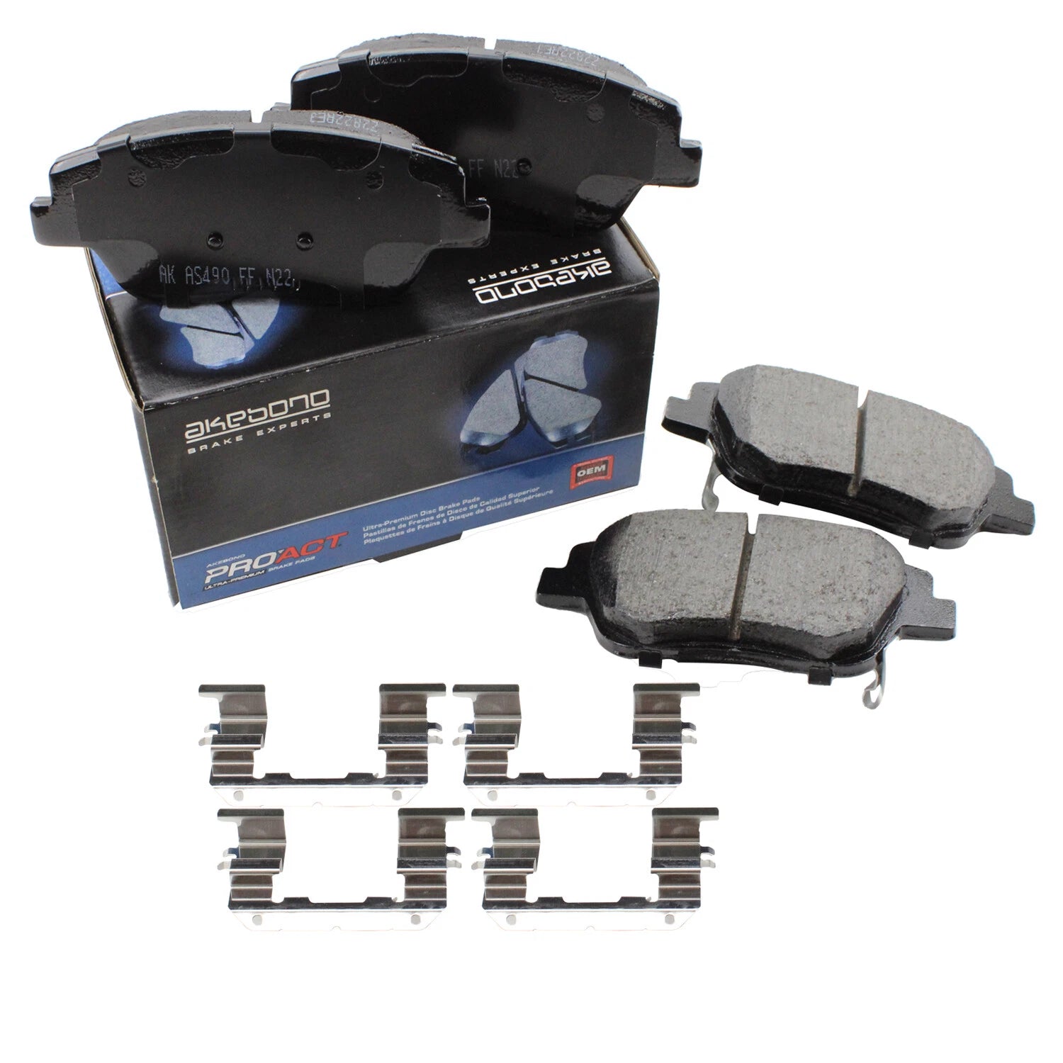 Akebono ProAct Front Disc Brake Pads ACT1444 for Hyundai Sonata Kia Optima (2011–2019)