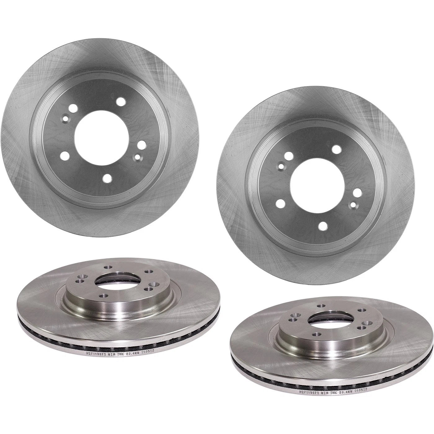 Front and Rear Disc Brake Rotors for Kia Optima (2017–2020)