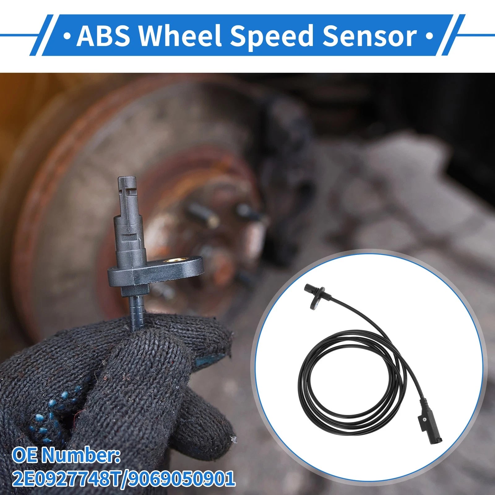 ABS Wheel Speed Sensor No. 2E0927748T for Mercedes-Benz Sprinter 3500 (2010–2018)