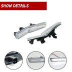 Set of 4 LED Clear White/Red Side Marker Lamps for Dodge Challenger SRT