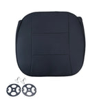 Front Full Surround Seat Cover for Car (Breathable Leather, Black)
