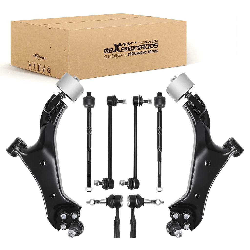 Set of 8 Front Lower Control Arms w/Ball Joints for Chevrolet Equinox (2010–2017)