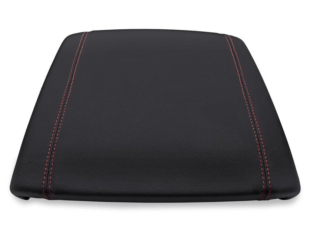 Center Console Lid Armrest Cover for Dodge Ram (2019–2020) Red Stitch