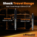 Off-Road Rear Shock for Chevy Tahoe GMC Yukon (2000–2020) 3-4.5" Lift 2WD 4WD