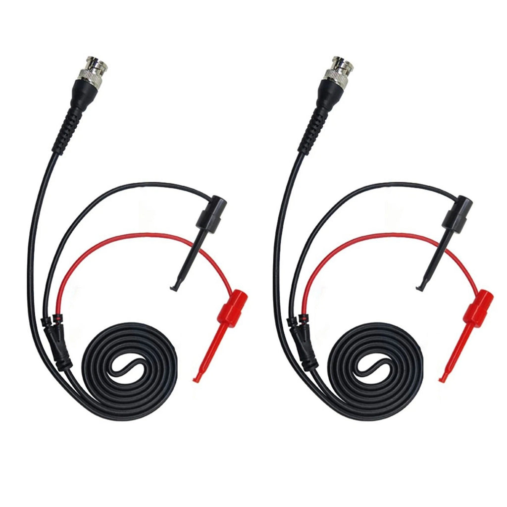 BNC Male to Dual Test Hook Clip Cables 120cm (Pack of 2)
