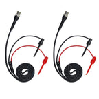 BNC Male to Dual Test Hook Clip Cables 120cm (Pack of 2)