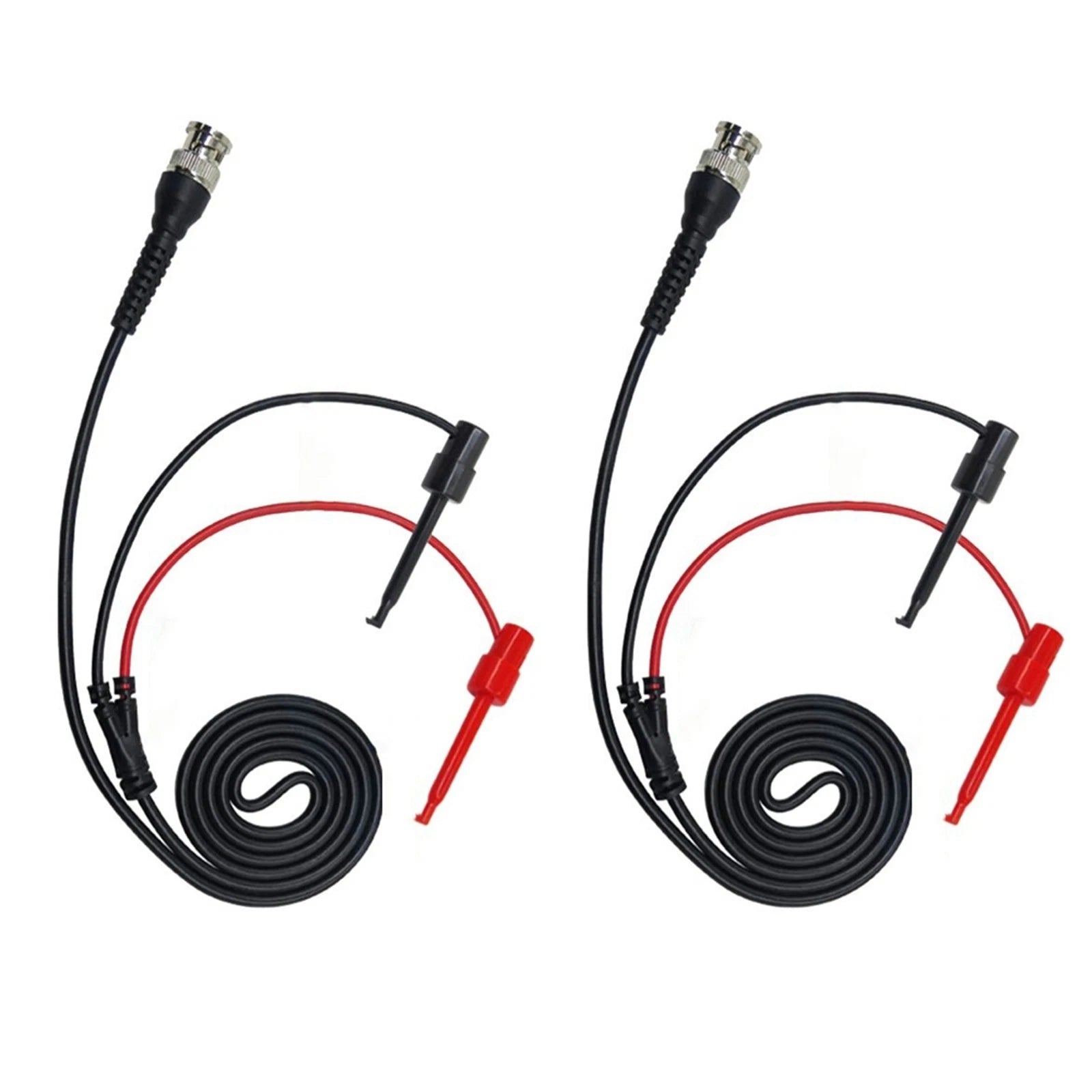 BNC Male to Dual Test Hook Clip Cables 120cm (Pack of 2)