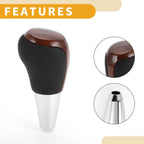 Automatic Gear Shifter Knob for Toyota Prius C (2012–2017) Faux Leather Black Brown