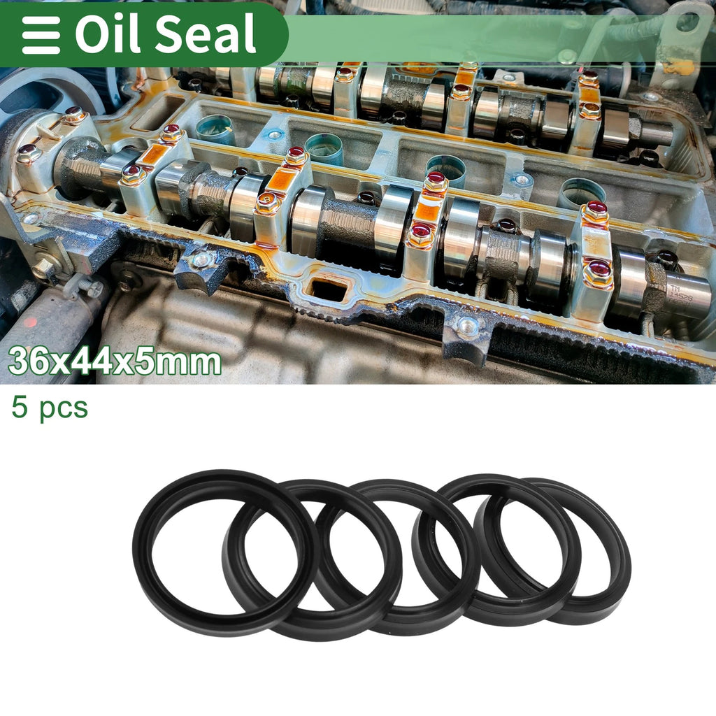 Set of 5 Oil Seal Rotary Shaft Seal NBR Rubber 36x44x5mm