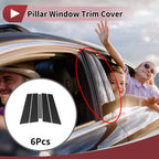 Set of 6 Door Pillar Window Trim for Volkswagen T-ROC (2018–2022)